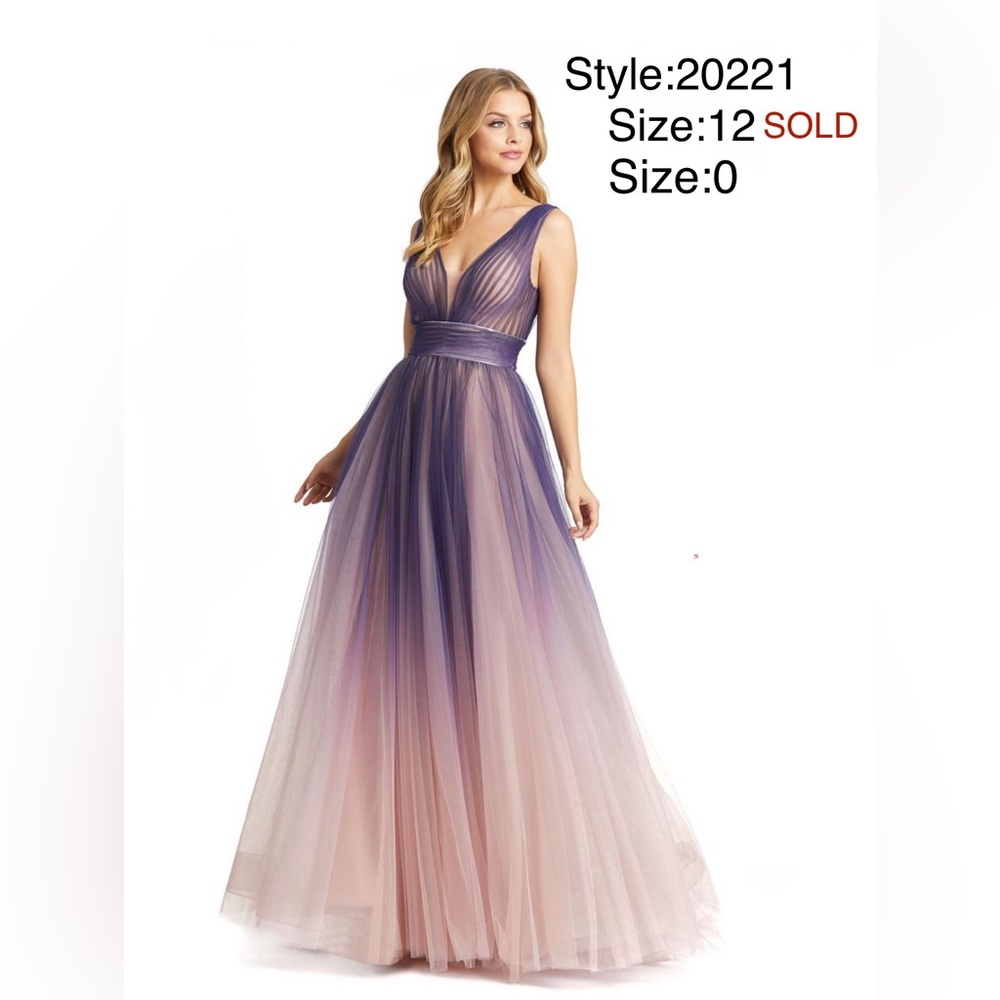 Ombré tulle ballgown